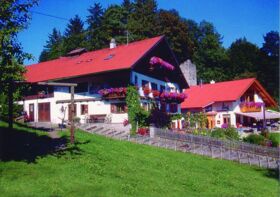 Schlosshof und Burgcafe in Werdenstein